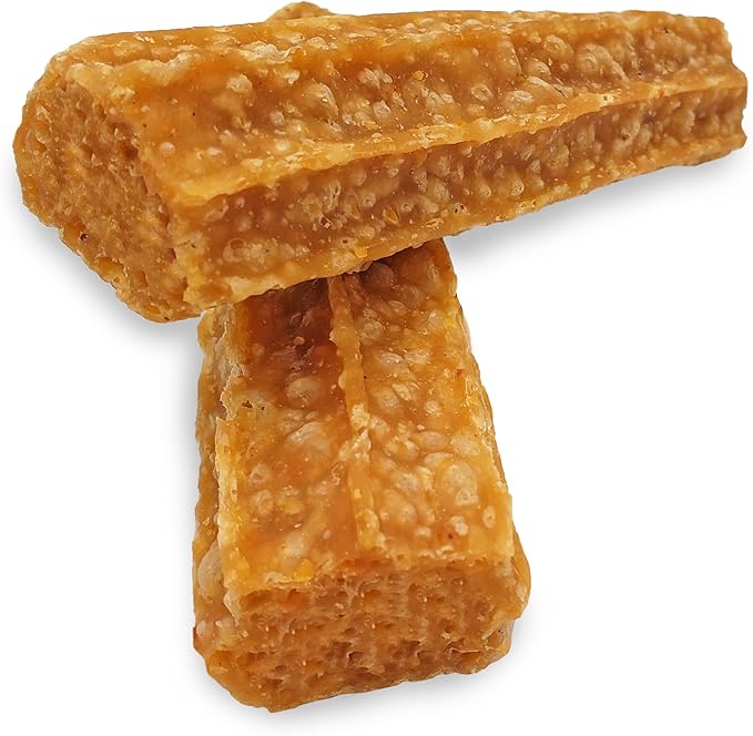 Happy Teeth Natural Cheese Dog Chews | Peanut Butter Flavor | Dental Chew | Protein Rich | Gluten Free - Lactose Free - Wheat Free - Soy Free | 2 Happy Teeth Chews per Resealable Pouch