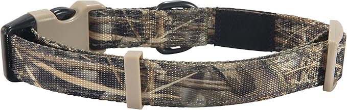 Browning Classic Preformance Webbing Pet Collar, Fully Adjustable, Available in Solid Colors and Camo Patterns, Realtree MAX-7, Medium