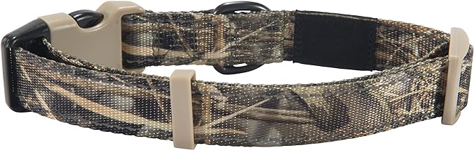 Browning Classic Preformance Webbing Pet Collar, Fully Adjustable, Available in Solid Colors and Camo Patterns, Realtree MAX-7, Large