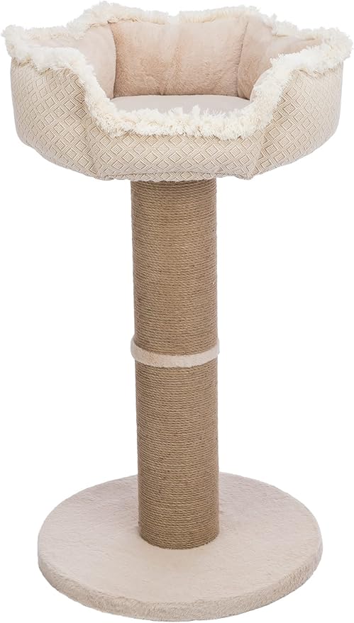 TRIXIE Boho Cat Tree with Scratching Post, Platform Bed