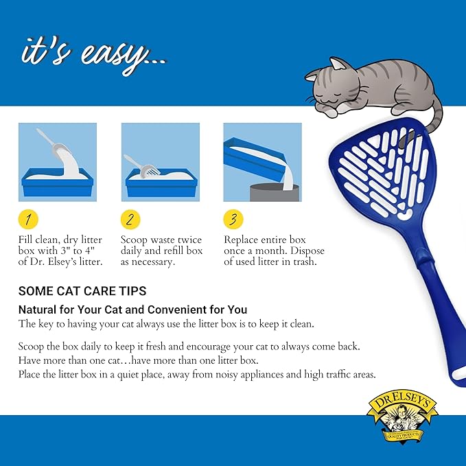 Dr. Elsey's Premium Clumping Cat Litter - Ultra - 99.9% Dust-Free, Low Tracking, Hard Clumping, Superior Odor Control, Unscented & Natural Ingredients