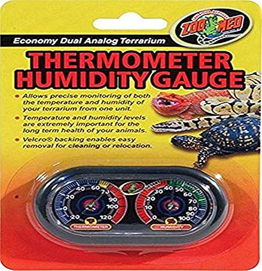 Analog Thermo Hygrometer, 6x4" with SS Pet Training Whistle, Precision Hygrometer Thermometer,Humidity Gauge,Dual Probe Design for Reptile,Amphibian, Bird Enclosures,Temp and Humidity Sensor Pack 4