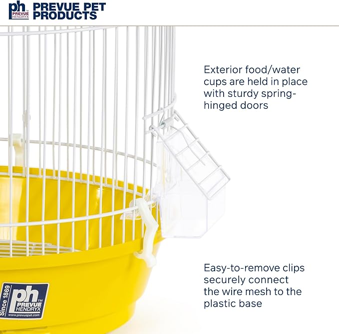 Prevue Hendryx SP31999Y Classic Round Bird Cage, Yellow