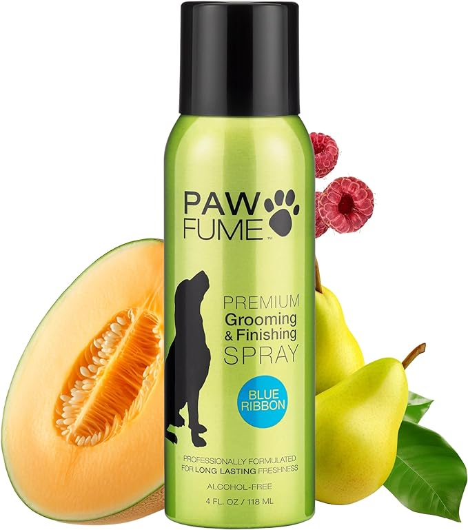 PAWFUME Premium Grooming Spray Dog Spray Deodorizer Perfume for Dogs - Dog Cologne Spray Long Lasting Dog Sprays - Dog Perfume Spray Long Lasting After Bath- Dog deodorizing Spray (Blue Ribbon)