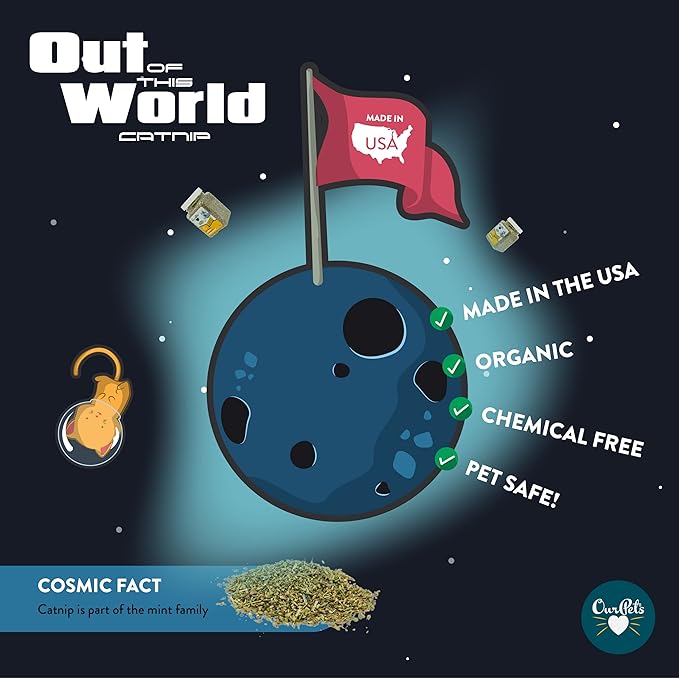 Our Pets Premium Catnip - 1.25 oz Jar of High Potency Catnip - 100% North American Grown