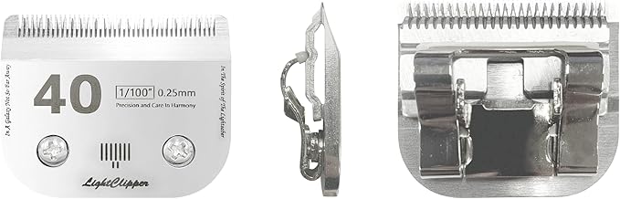 Detachable Ultra Edge Dog Clipper Blade - Constructed of Carbonized Steel, Resists Heat and Rust with Long-Lasting Sharp Edges - A5 Series (FC-40, Fine Cut)