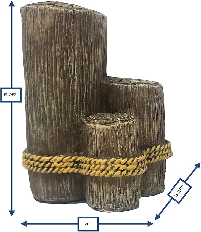 Penn-Plax Deco-Replicas 4-Piece Aquarium Decorating Kit – Nautical & Beach Themed – Safe for Freshwater and Saltwater Fish Tanks