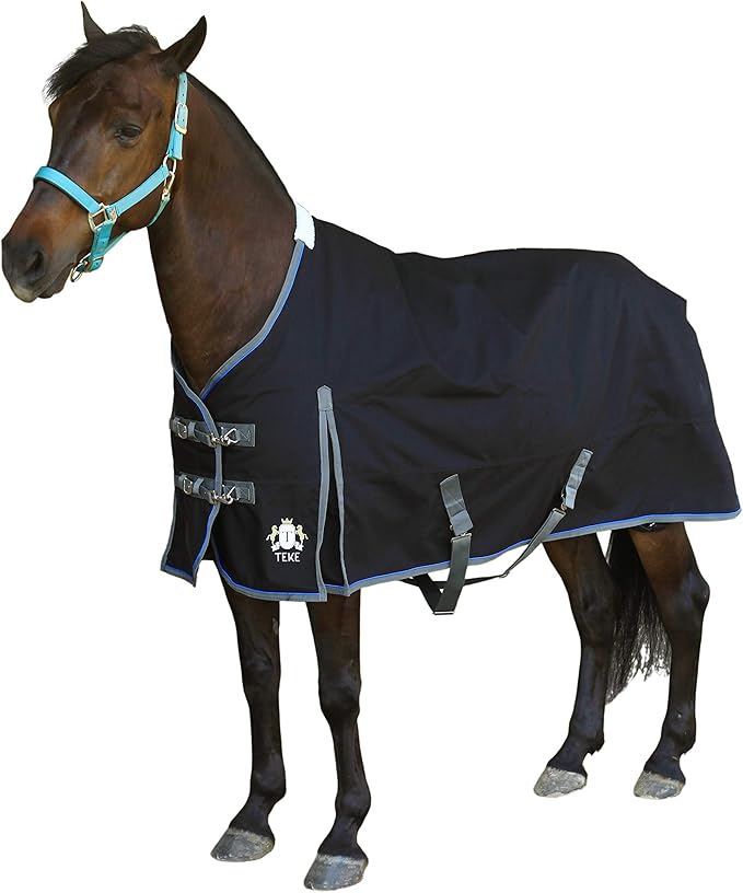 Ultimate Turnout Blanket for Horses, 1050D Ballistic Nylon Outer, 220g Medium Weight Filling