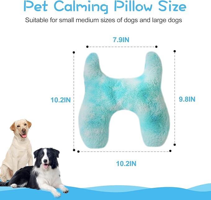 Dog Pillows for Large Dogs,Soft Faux Fur Dog Pillows for Neck,Dog Pillows with Two Sizes for Large Dogs and Medium Dogs forAnxiety Relief,Large Dog Calming Toy