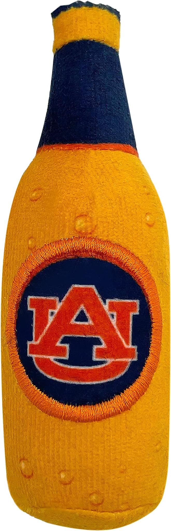 BEST PLUSH CAT TOY - NCAA AUBURN TIGERS Complete Set of 3 piece Cat Toys filled with Fresh Catnip. Includes: 1 Helmet Cat Toy, 1 Football Cat Toy with Feathers & 1 Beer Bottle. Beautiful Team LOGOS