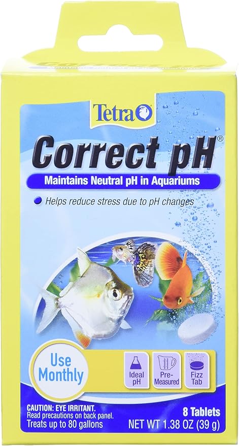 Tetra Correct pH Tablets 8 Count, For aquarium Water