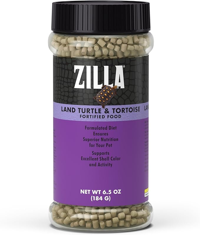 Zilla Land Turtle and Tortoise Extruded Food Pellets 6.5 Ounces (Pack of 2)