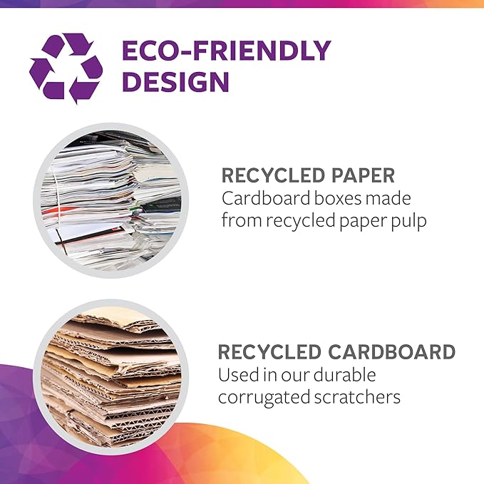 SmartyKat Scratch Up Corrugated Hanging Cat Scratcher, Catnip Infusion Technology - Brown, Single Wide