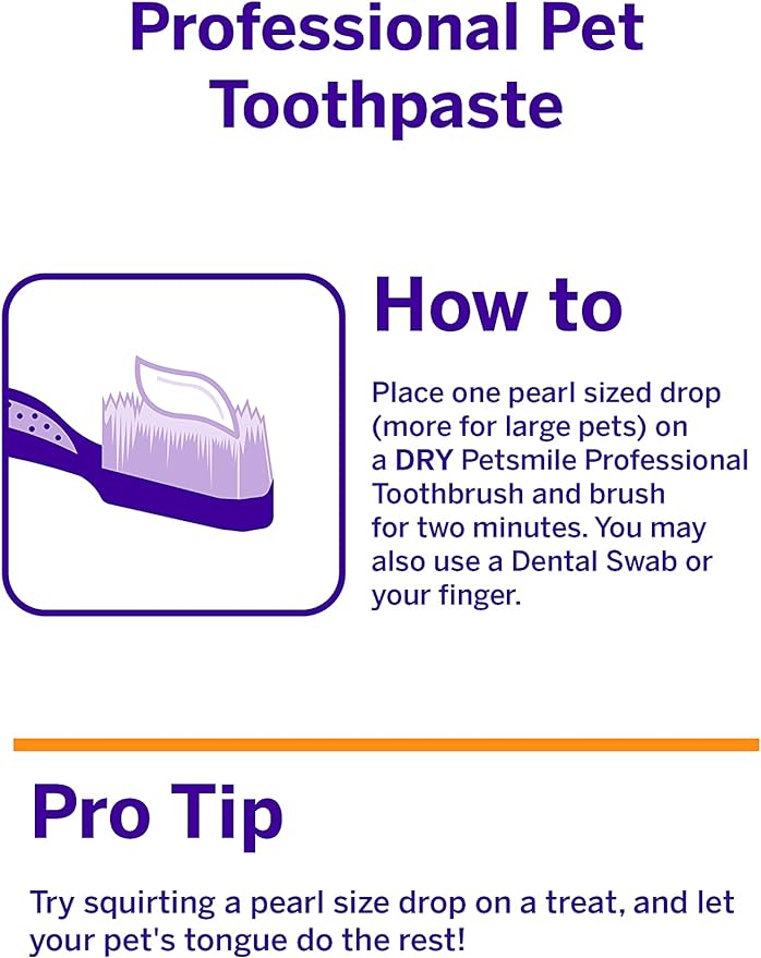 Petsmile Professional Pet Toothpaste - Cat & Dog Teeth Cleaning Supplies - Controls Plaque, Tartar, & Bad Breath - VOHC Accepted Toothpaste - Pet Dental Care Essentials (Say Cheese, 4.2 Oz)