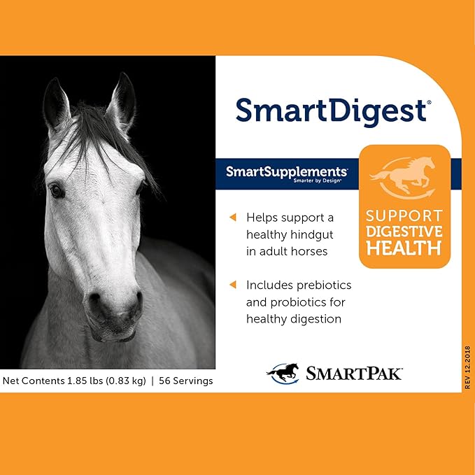 SmartPak Senior Support SmartPak | Prebiotics and Probiotics, Turmeric Supplement and Flax Seed for Digestive Health and Antioxidant Support for Senior Horses | Pre-Made, Sealed and Labeled Pack