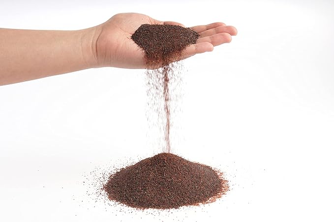 LANDEN Congo Aquascape Sand for Aquarium Landscape 2L(9lbs), Fish Tank Brown Sand, Aquarium Natural Fine Decorative Sand, Tropical Rainforest Biotope Aquariums, Depth Enhancing Sand, 0.4-0.9mm