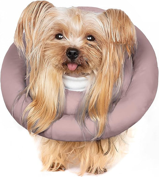 Dog Cones for Small Dogs,Comfortable Adjustable Soft Dog Cone Alternative After Surgery,Elizabethan Donut Collar for Small Dogs Recovery,Different Sizes for Cats,Medium Dogs and Small Dogs