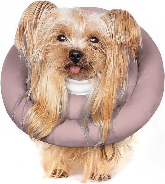 Dog Cones for Small Dogs,Comfortable Adjustable Soft Dog Cone Alternative After Surgery,Elizabethan Donut Collar for Small Dogs Recovery,Different Sizes for Cats,Medium Dogs and Small Dogs