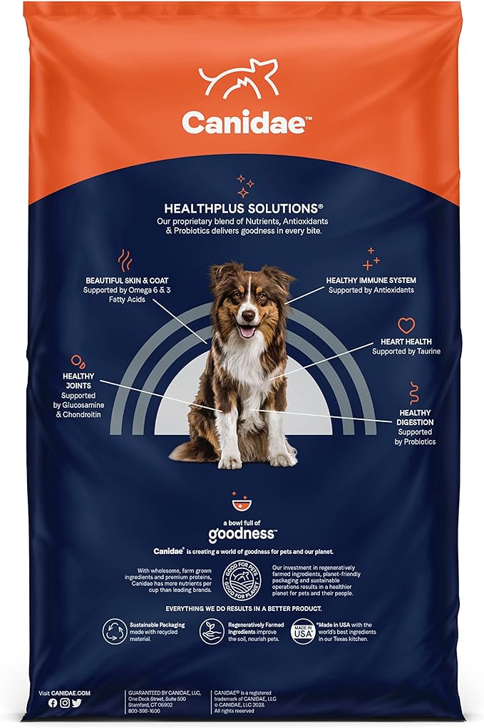 Canidae Pure Limited Ingredient Premium Adult Dry Dog Food, Real Wild Boar & Garbanzo Bean Recipe, 22 lbs, Grain Free