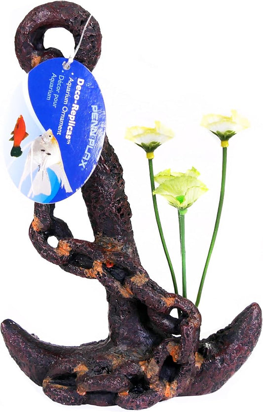 Penn-Plax Anchor with Plant Aquarium Decoration, Medium (RR801)
