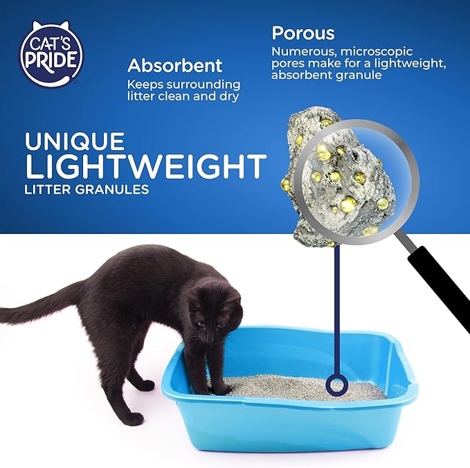 Cat's Pride Lightweight Clumping Litter: Easy Scoop - Powerful Odor Control - Scented, 10 Pounds