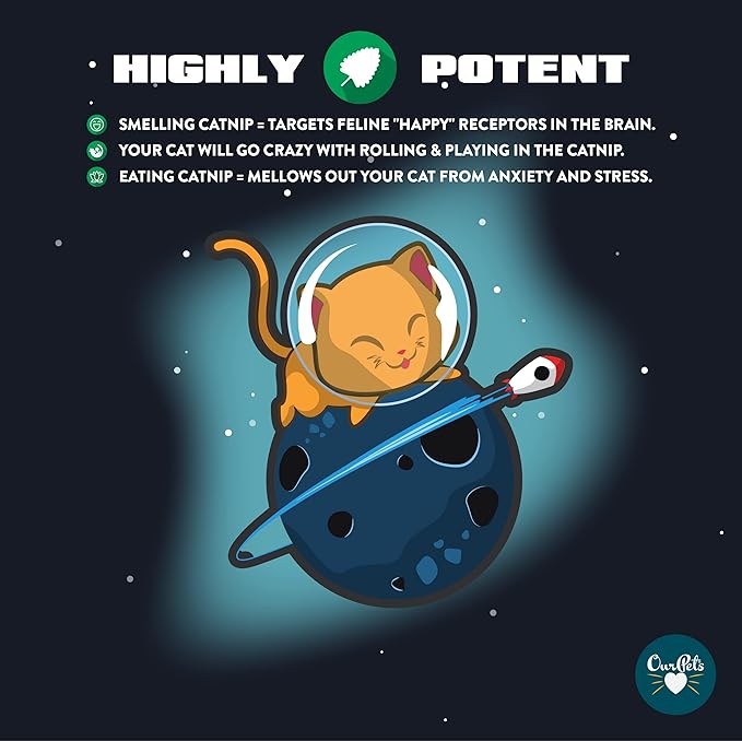 Our Pets Premium Catnip - 1.25 oz Jar of High Potency Catnip - 100% North American Grown