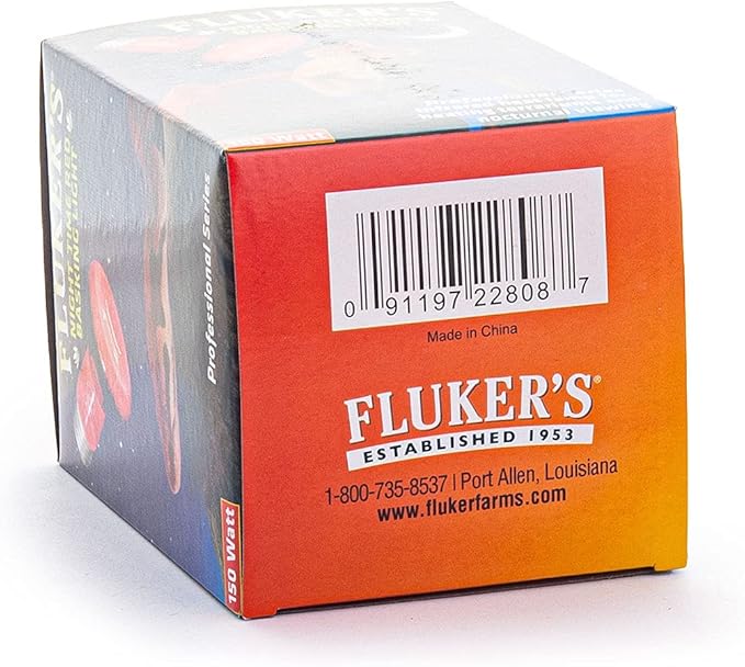 Fluker's Night Time Red Basking Spotlight, Infrared Heat Lamp for Reptiles, 150 Watt