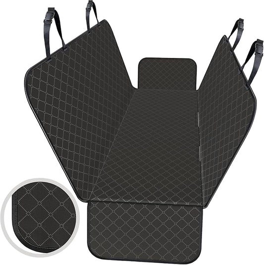 Dog Car Seat Cover Dog Seat Cover for Back Seat Scratch Prevention Dog Hammock Protects Against Dirt Dog Seat Covers for Cars Fits for Small SUVs and Trucks 54"x 58", Black