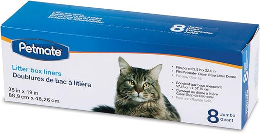 Petmate Booda Clean Step Cat Litter Box Dome Replacement Litter Box Liners- Jumbo