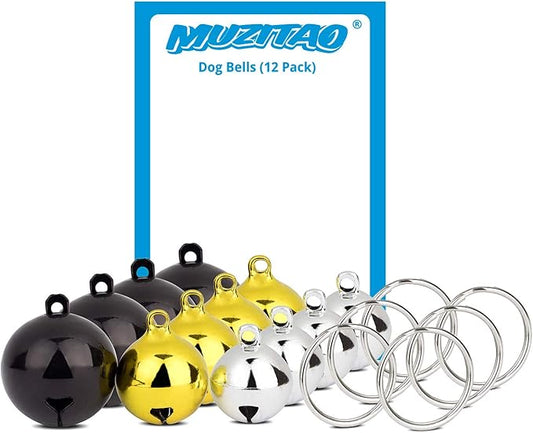 Dog Bells (12 Pack) Strongest & Loudest Dog Collar Bells