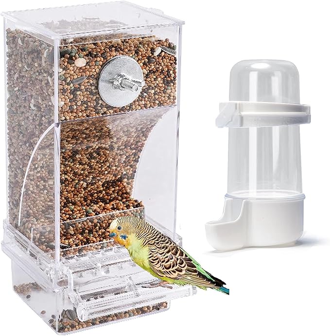 Anti Spill Bird Feeder for Multiple Pets, Polyester Material, No Mess