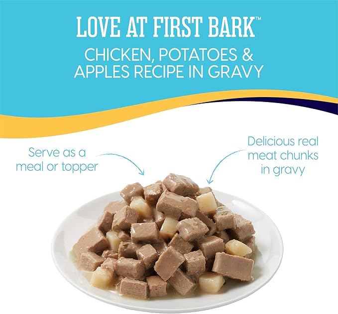 Solid Gold Wet Puppy Food - Made with Real Natural Chicken for Puppies- Love at First Bark Grain Free Canned Dog Food for Gut Health, Immune Support and Soft Skin & Coat