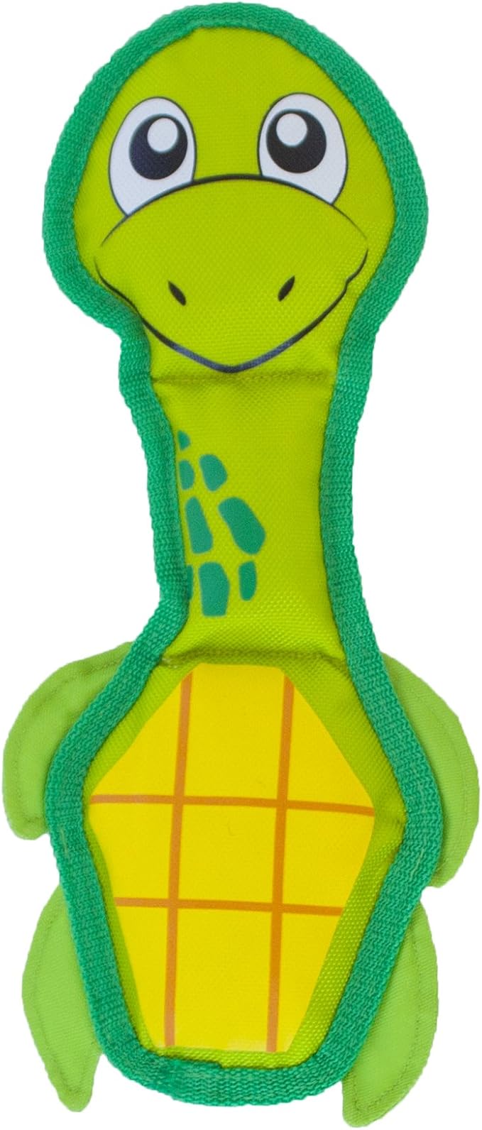 Outward Hound Fire Biterz Turtle Plush Firehose Material Interactive Dog Toy, Medium