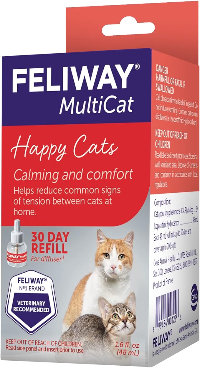 FELIWAY MultiCat Calming Pheromone, 30 Day Refill - 1 Pack