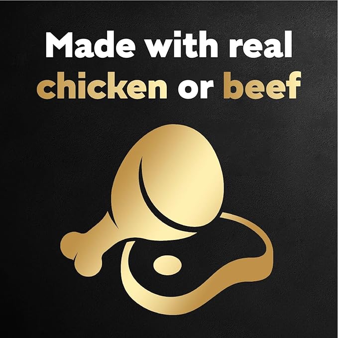 Cesar Filets in Gravy Wet Dog Food Filet Mignon Flavor, Rotisserie Chicken Flavor, and Wood-Grilled Chicken Flavor Variety Pack, 1.76 oz. Mini-Pouches, 40 Pack