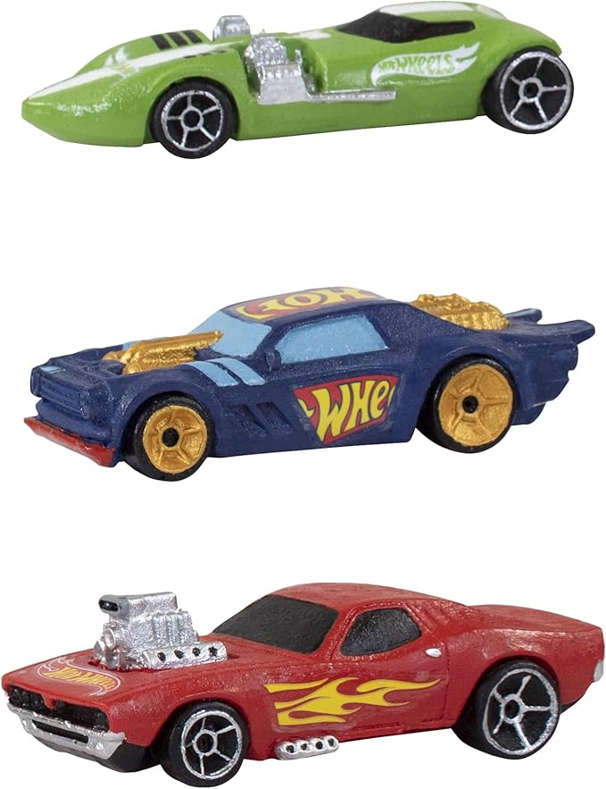 Penn-Plax Hot Wheels Cars | 3-Piece Aquarium Decoration Bundle | Fish Tank Accessories | Small