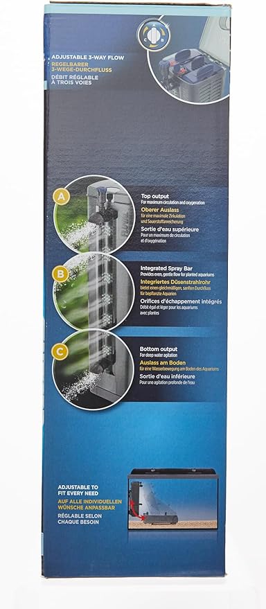 Fluval U4 Underwater Filter, Freshwater and Saltwater Aquarium Filter, A480,Black