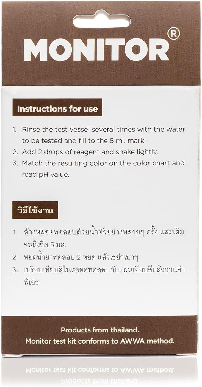 Monitor pH 4.5-9.5 Test KIT (400 Tests) - Monitor Aquarium and aquaculture Water Quality