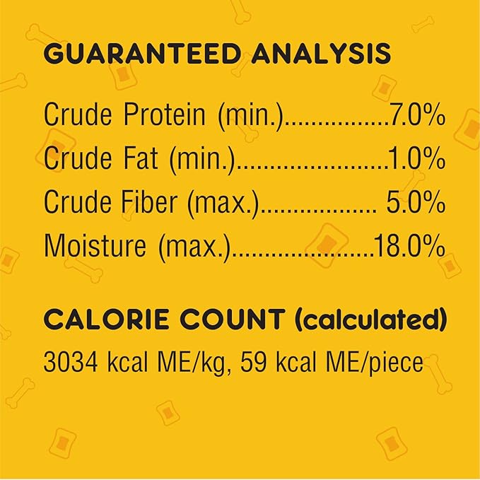 PEDIGREE MINI JUMBONE Small Dog Treats Real Beef Flavor, 7.2 oz, 12 Count (Pack of 8)