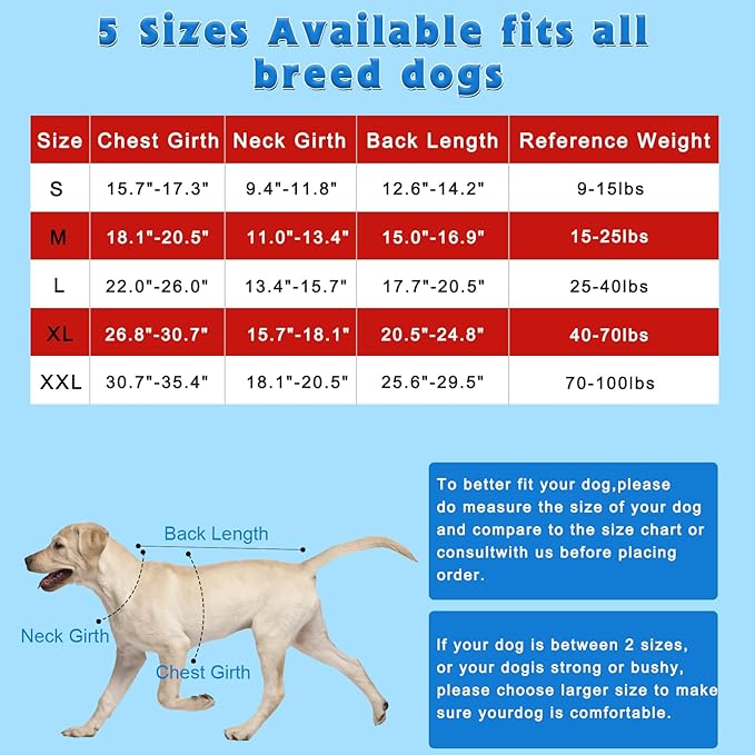 Dog Surgery Recovery Suit 2 Packs, Professional Pet Recovery Shirt Dog Abdominal Wounds Bandages for Male Female Pet Surgical Snugly Suit After Surgery Anti-Licking Dog Onesies XXL