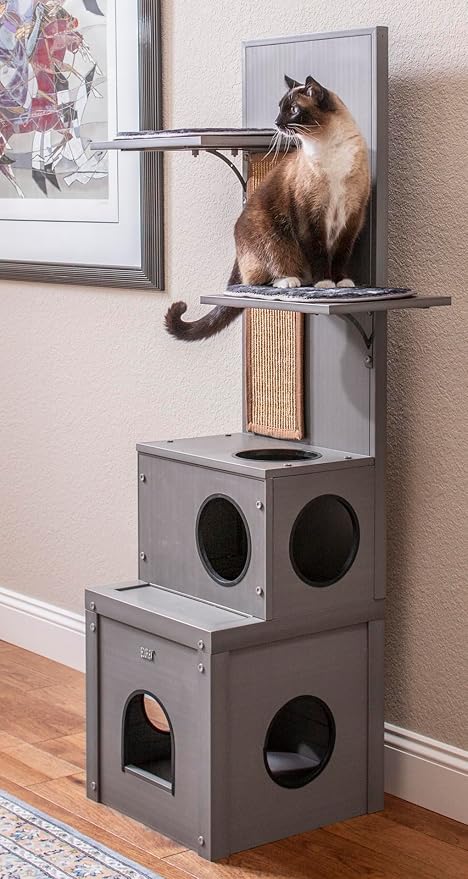 ecoFLEX Kitty Klimber - Cat Tree - Grey