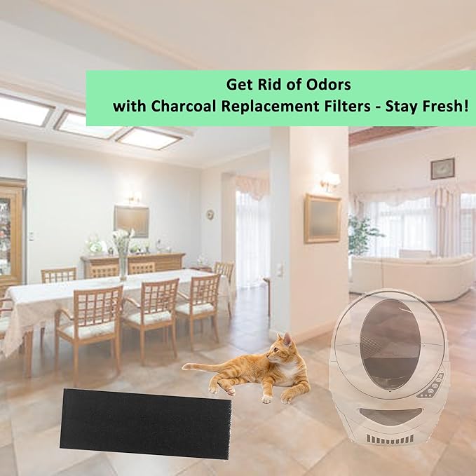 4 Pack Activated Charcoal Filters for LR 3 Charcoal Filter Replacment Charcoal Filters Mat