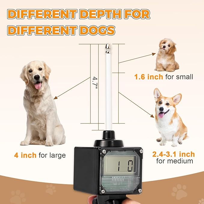Dog Ovulation Detector & Canine Pregnancy Test Kit, Canine Breeder Tester with Portable Case Progesterone Test for Dogs at Home with English Manual