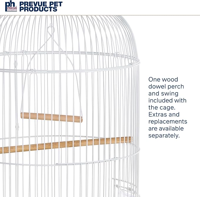 Prevue Hendryx SP31999Y Classic Round Bird Cage, Yellow