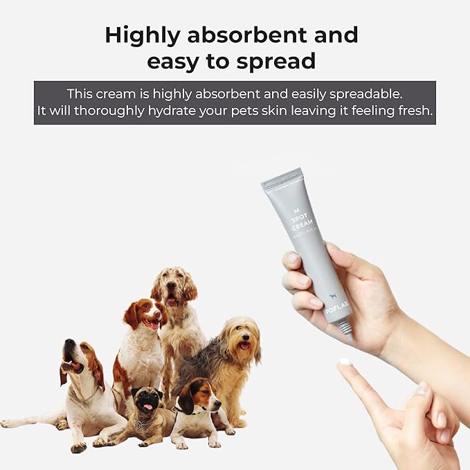 M Spot Cream - Pet Hydrating Skin Cream with Lavender & Centella Asiatica - Natural Cat Soothing Cream for Soft & Smooth Skin - Soothing Cream for Dogs & Cats