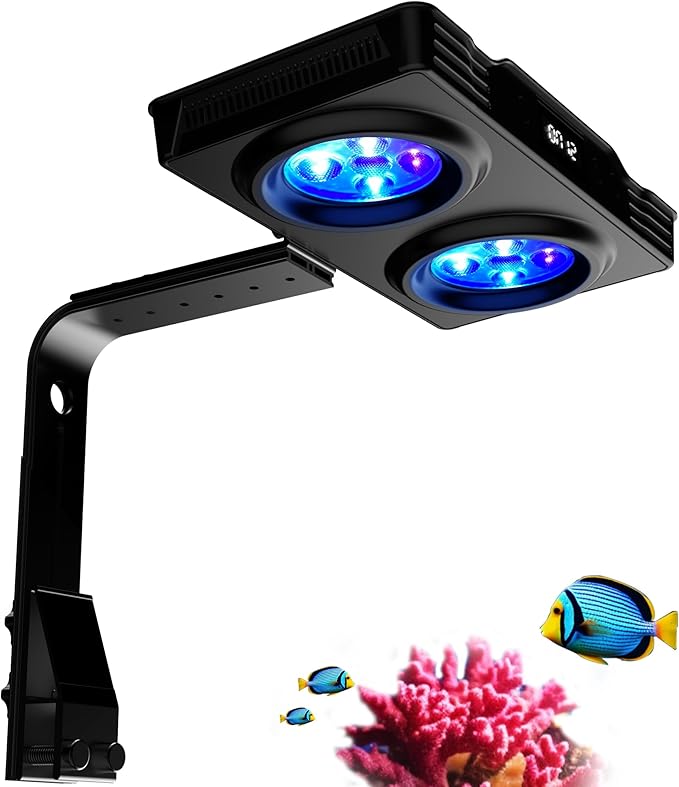 Aquarium Light –2024 New Upgrade A036 Reef Tank Light 36 Watts Saltwater Light with Touch Control, Reef Lights for Coral Reef Nano Fish Tank Marine Tanks with Timer & Screen