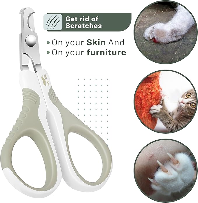 Mr. Pen- Cat Nail Clipper, Light Beige Cat Nail Trimmer, Cat Nail Clippers, Cat Claw Clippers, Cat Clippers for Nails, Pet Nail Clippers, Kitten Nail Clipper, Small Dog Nail Clipper, Cat Claw Trimmer