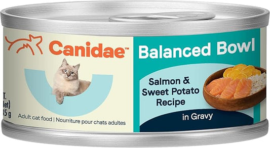 Canidae Balanced Bowl Wet Cat Food, Salmon & Sweet Potato, Recipe, 3 oz. (Case of 24)