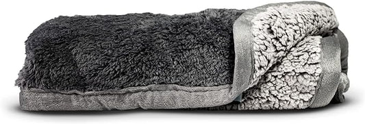 Pet Parents Pawtect Blanket, Premium Waterproof Cat & Dog Blanket with WickQuick & Sherpup Technology, Puppy Blanket, Waterproof Dog Blanket, Blankets for Dogs, Cat Blanket Slate 32x40