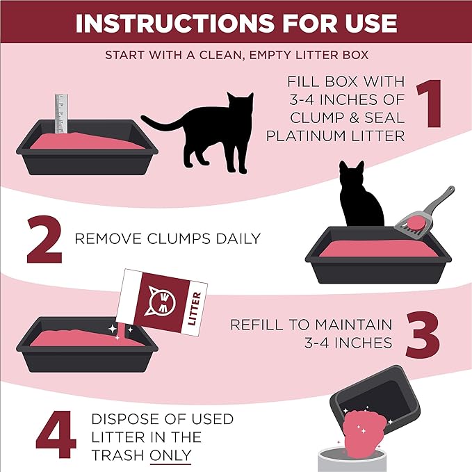 ARM & HAMMER Clump & Seal Platinum Multi-Cat Complete Odor Sealing Clumping Cat Litter with 14 Days of Odor Control, 37 lbs, Online Exclusive Formula
